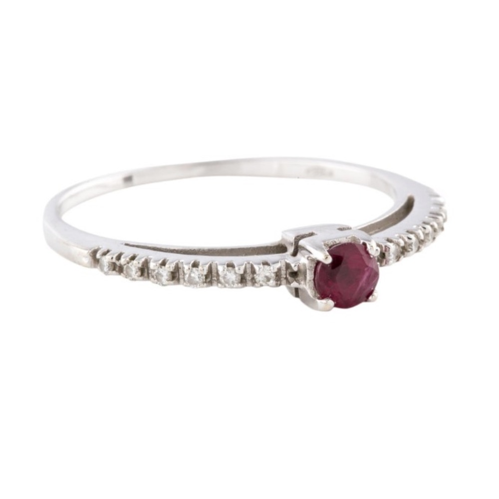 18K Ruby & Diamond Ring